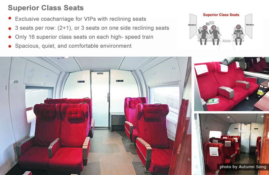 superior class seats